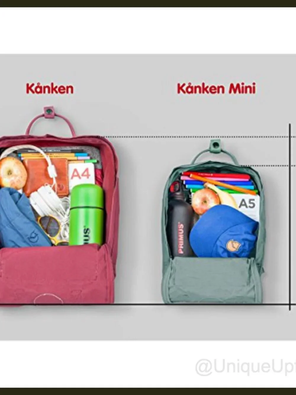 Compact Backpack Vinylon Fabric 7L Convertible Straps